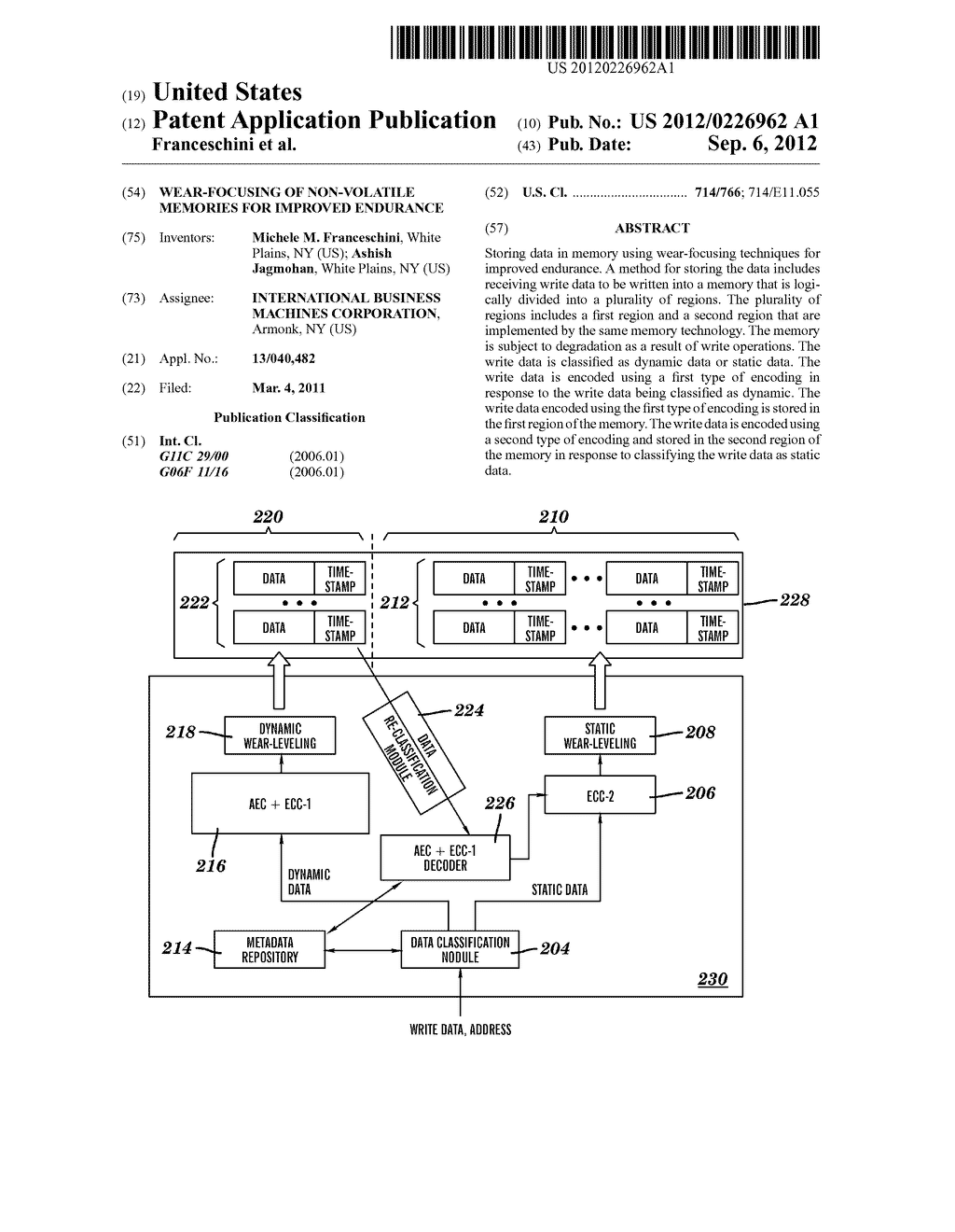 WEAR-FOCUSING OF NON-VOLATILE MEMORIES FOR IMPROVED ENDURANCE - diagram, schematic, and image 01