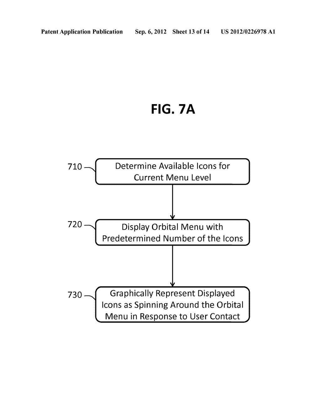 Graphical User Interface Having An Orbital Menu System - diagram, schematic, and image 14