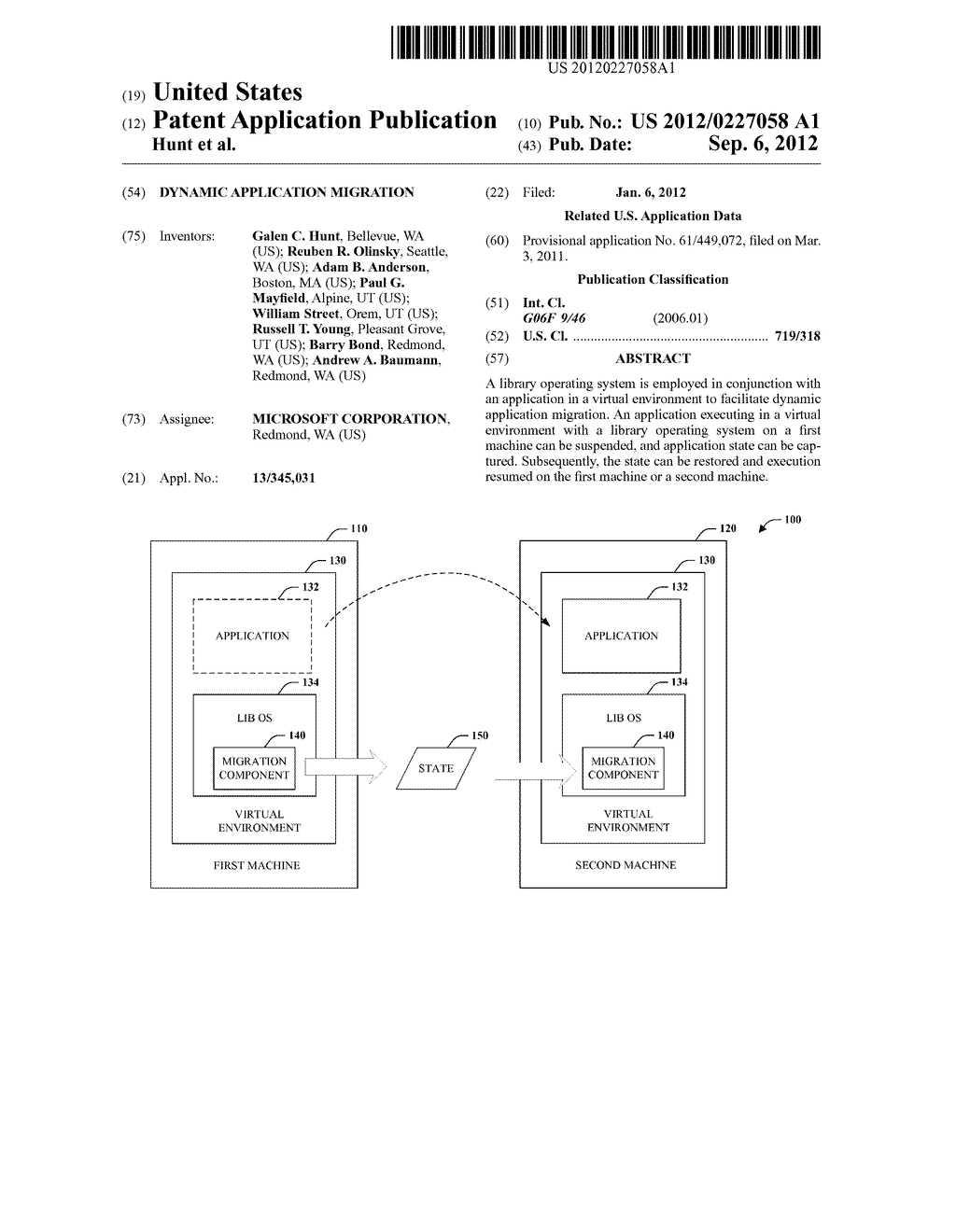 DYNAMIC APPLICATION MIGRATION - diagram, schematic, and image 01