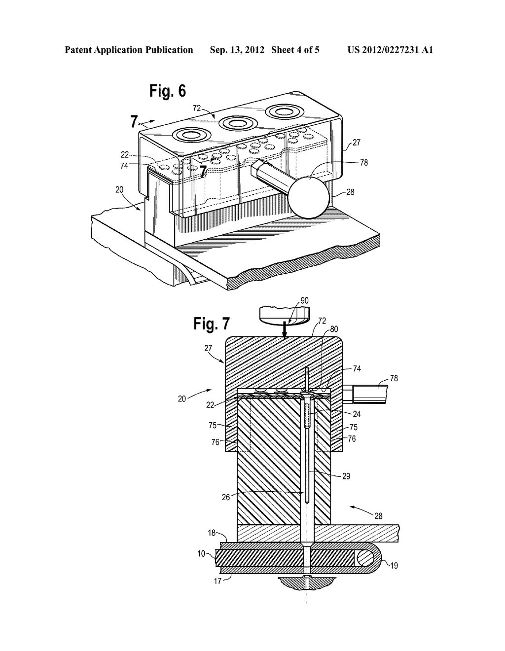 APPARATUS AND SYSTEM FOR RETAINING AND INSTALLING RIVETS - diagram, schematic, and image 05