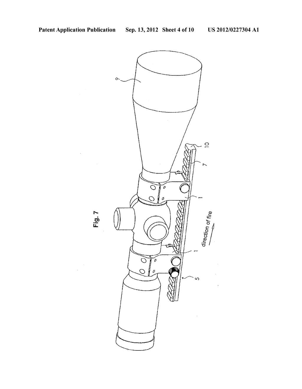 DEVICE FOR MOUNTING AN ADDITIONAL DEVICE TO A FIREARM - diagram, schematic, and image 05