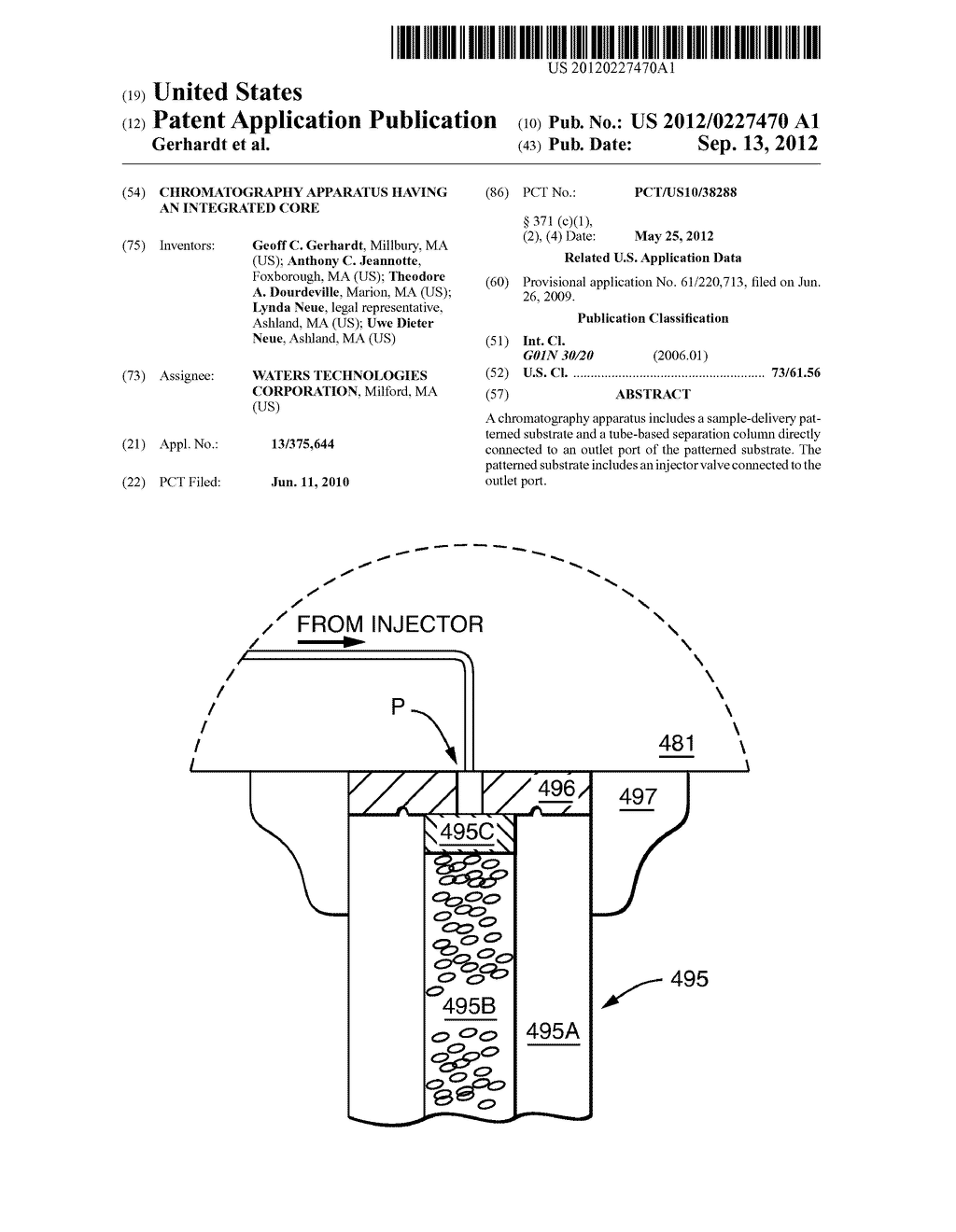 Chromatography Apparatus Having An Integrated Core - diagram, schematic, and image 01