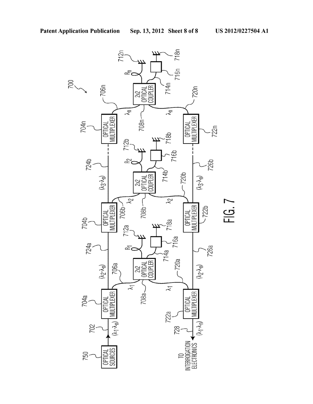 FIBER OPTIC ACOUSTIC SENSOR ARRAYS AND SYSTEMS, AND METHODS OF FABRICATING     THE SAME - diagram, schematic, and image 09