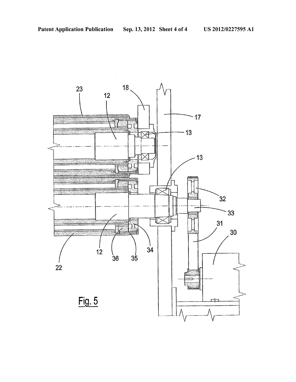 Roll for devices for the treatment of ribbon-shaped paper material and     related device - diagram, schematic, and image 05