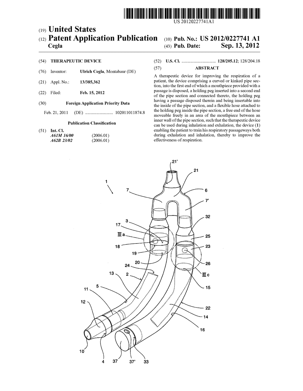 Therapeutic device - diagram, schematic, and image 01