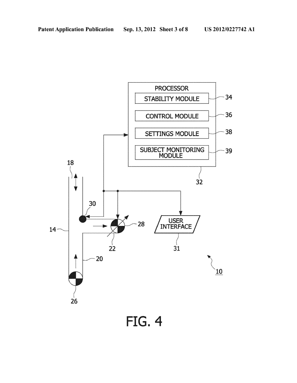 SYSTEM, METHOD AND RESPIRATION APPLIANCE FOR SUPPORTING THE AIRWAY OF A     SUBJECT - diagram, schematic, and image 04