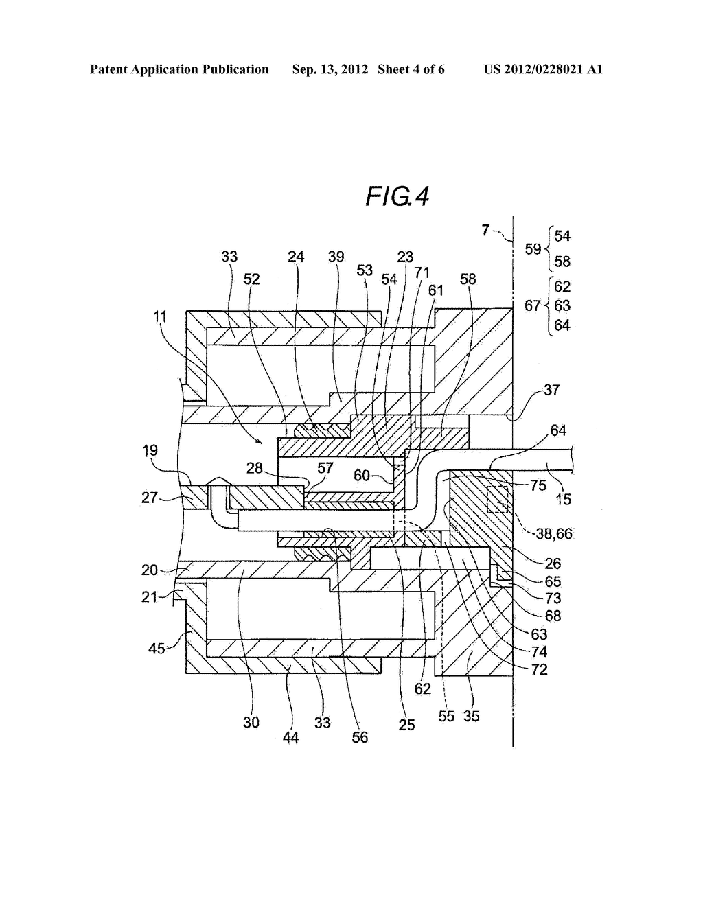 WATERPROOF STRUCTURE OF WIRE LEADING PORTION - diagram, schematic, and image 05