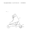 INLINE SKATE INCLUDING A WHEEL-DRIVING UNIT diagram and image