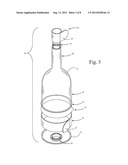 Single Serve Combination Wine Bottle and Wine Glass diagram and image