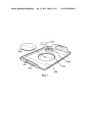 Food Tray With Non-Slip Inserts diagram and image