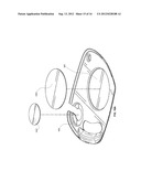 Food Tray With Non-Slip Inserts diagram and image