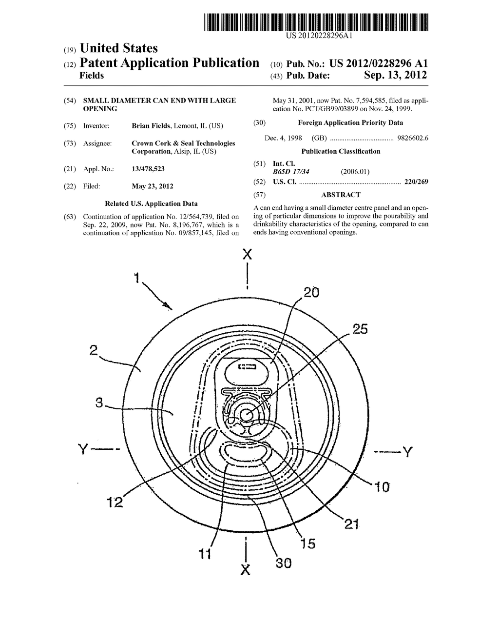 SMALL DIAMETER CAN END WITH LARGE OPENING - diagram, schematic, and image 01