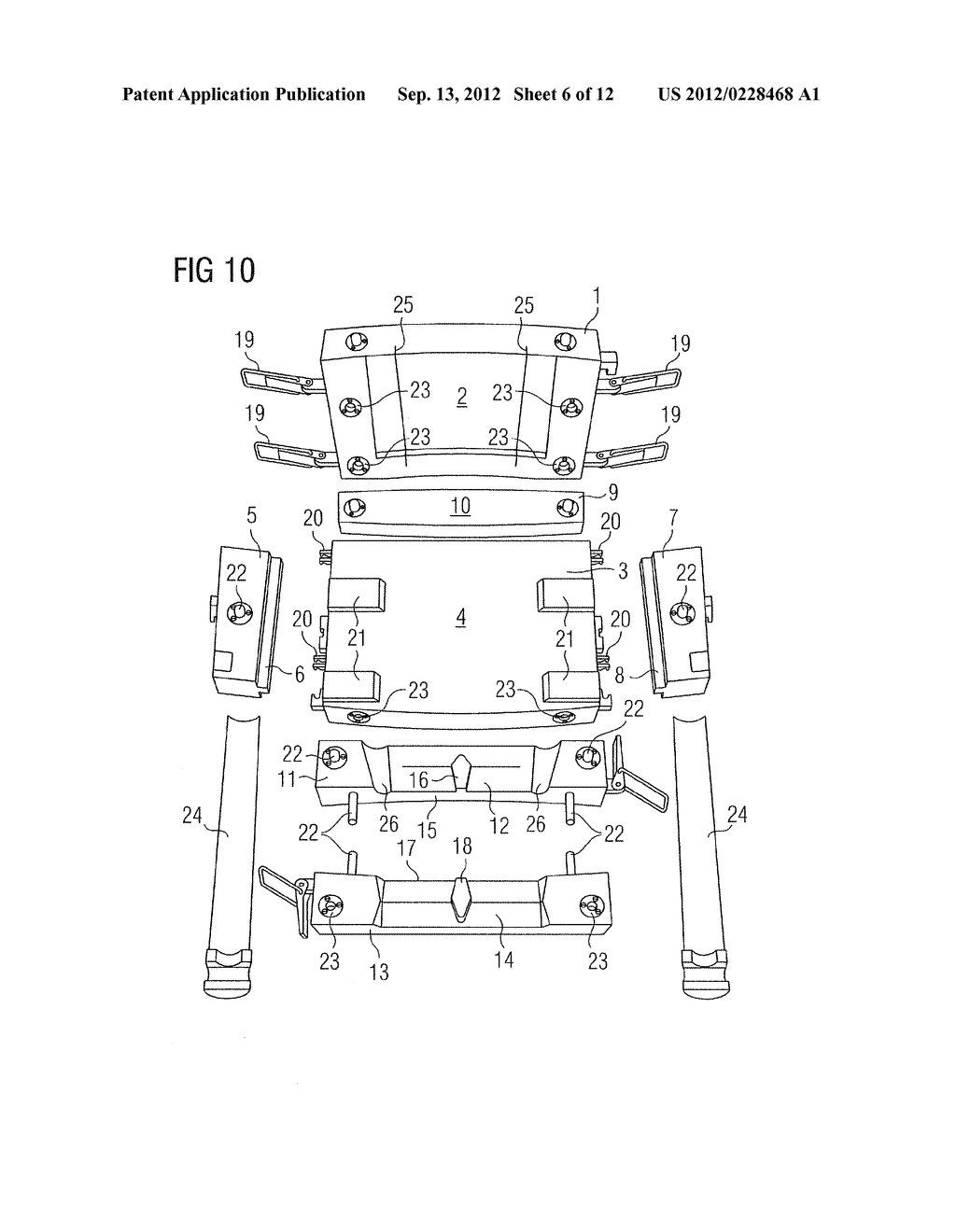 Heat Shield Element, Method and Mold for the Production Thereof, Hot-Gas     Lining and Combustion Chamber - diagram, schematic, and image 07