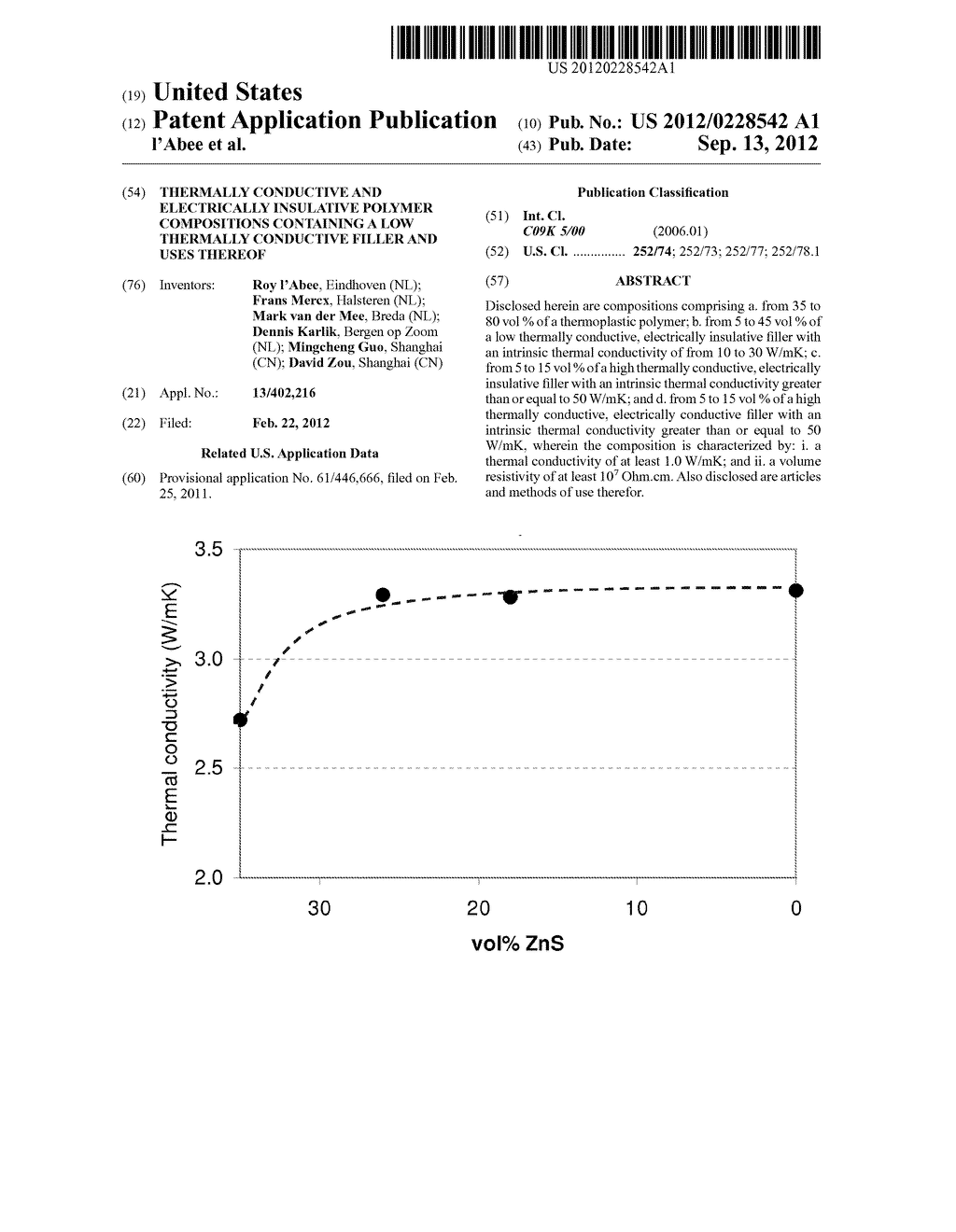 THERMALLY CONDUCTIVE AND ELECTRICALLY INSULATIVE POLYMER COMPOSITIONS     CONTAINING A LOW THERMALLY CONDUCTIVE FILLER AND USES THEREOF - diagram, schematic, and image 01