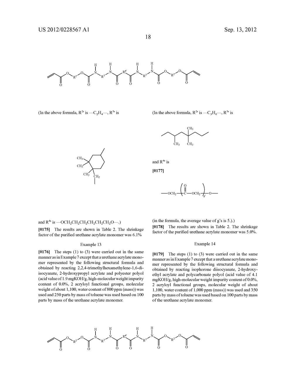URETHANE (METH) ACRYLATE MONOMER AND PRODUCTION PROCESS THEREOF - diagram, schematic, and image 19