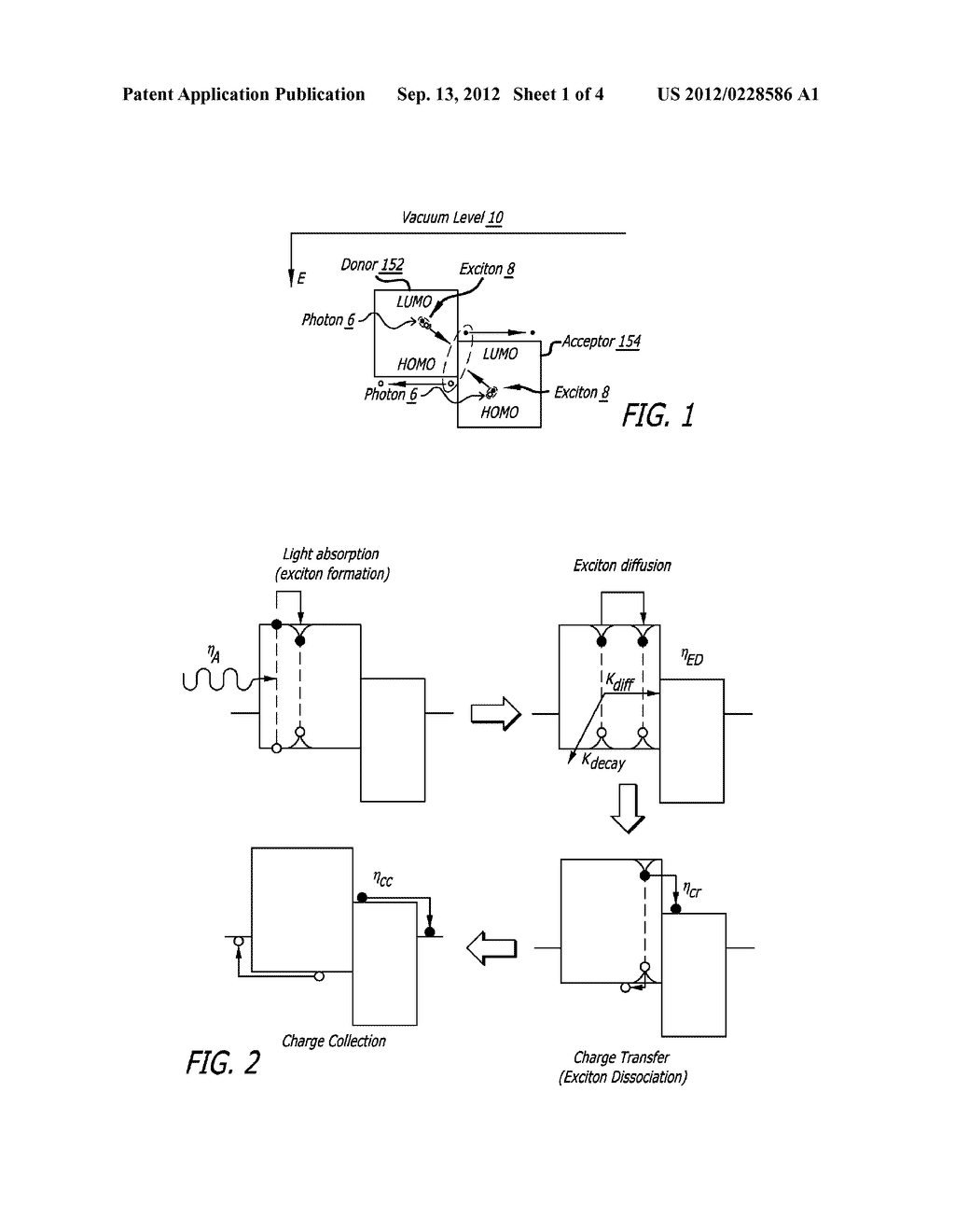 ORGANIC PHOTOSENSITIVE OPTOELECTRONIC DEVICES WITH TRIPLET HARVESTING - diagram, schematic, and image 02