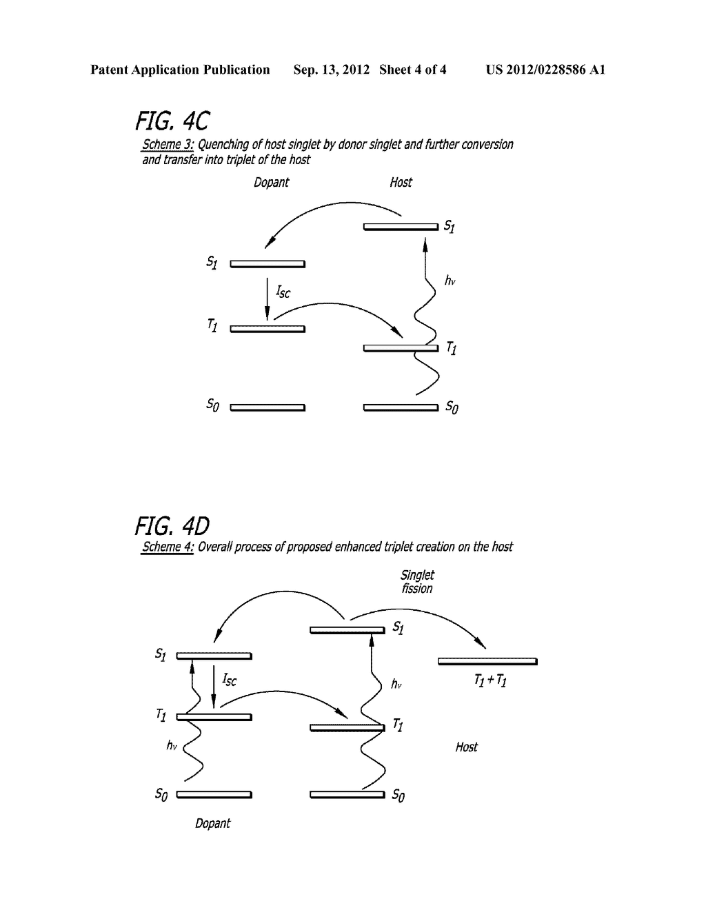 ORGANIC PHOTOSENSITIVE OPTOELECTRONIC DEVICES WITH TRIPLET HARVESTING - diagram, schematic, and image 05