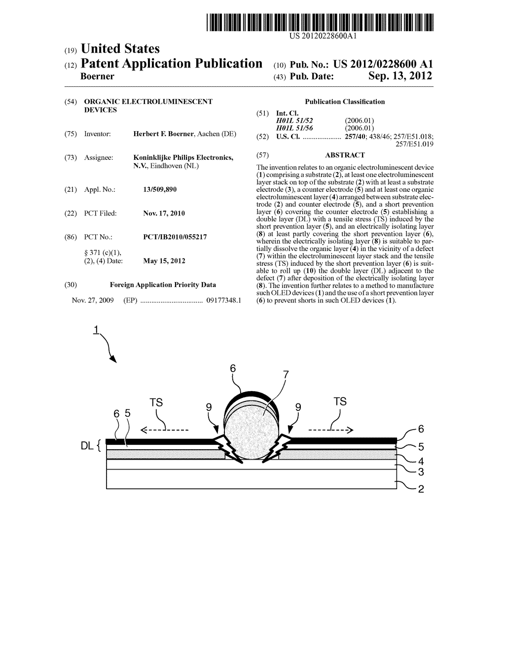 ORGANIC ELECTROLUMINESCENT DEVICES - diagram, schematic, and image 01