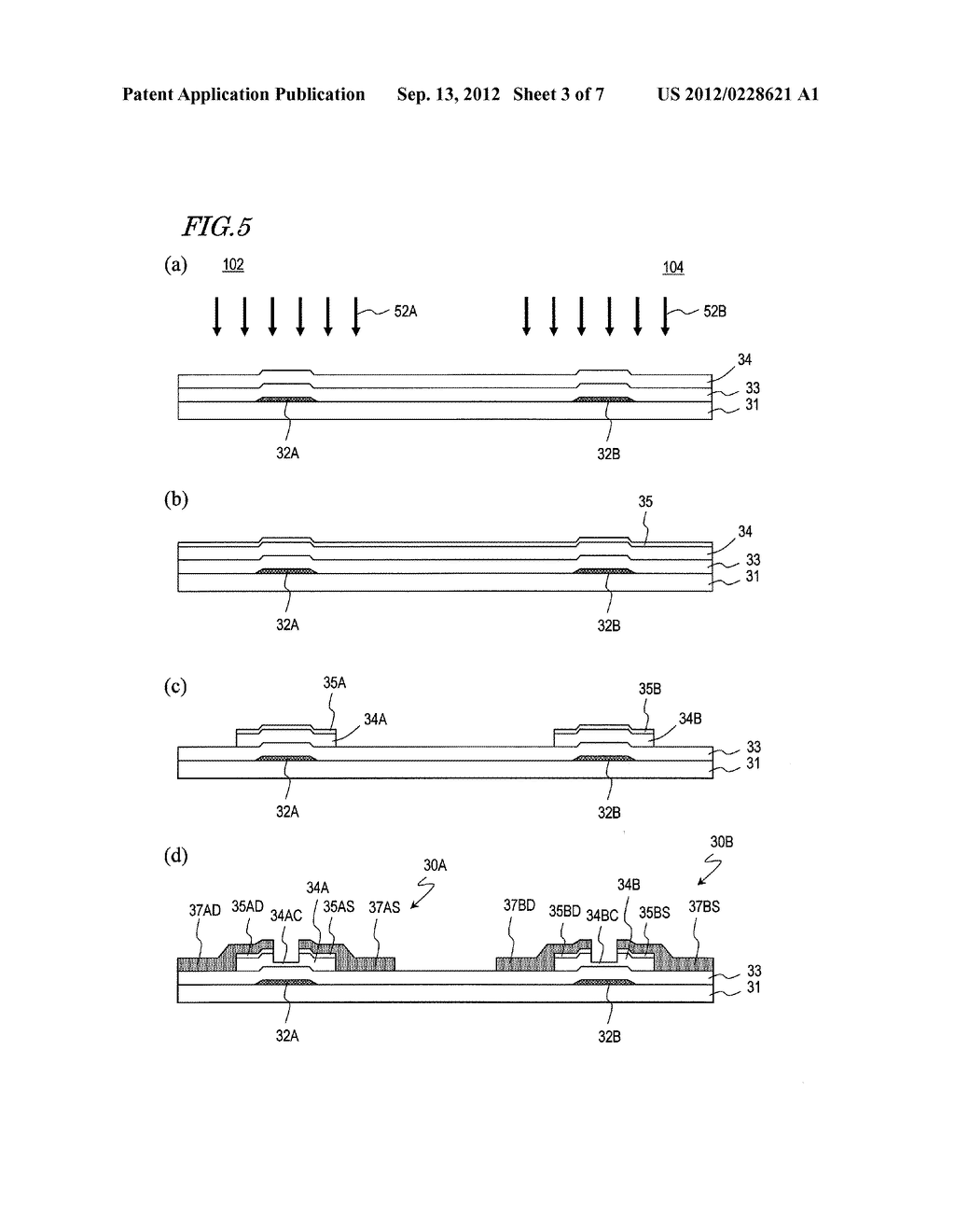 METHOD FOR MANUFACTURING SEMICONDUCTOR DEVICE, SEMICONDUCTOR DEVICE, AND     DISPLAY DEVICE - diagram, schematic, and image 04