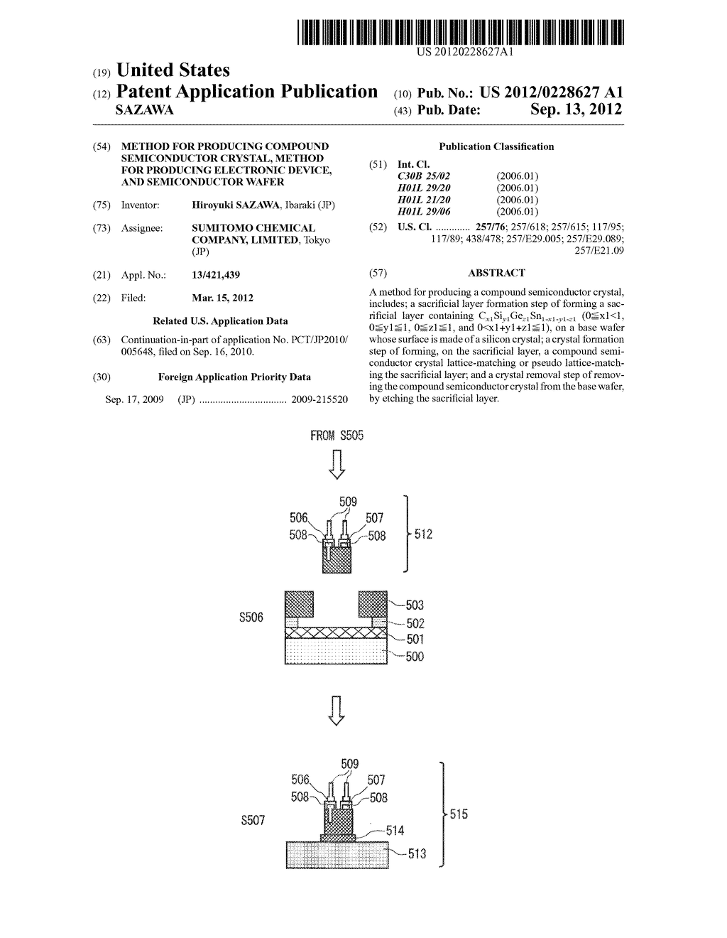 METHOD FOR PRODUCING COMPOUND SEMICONDUCTOR CRYSTAL, METHOD FOR PRODUCING     ELECTRONIC DEVICE, AND SEMICONDUCTOR WAFER - diagram, schematic, and image 01