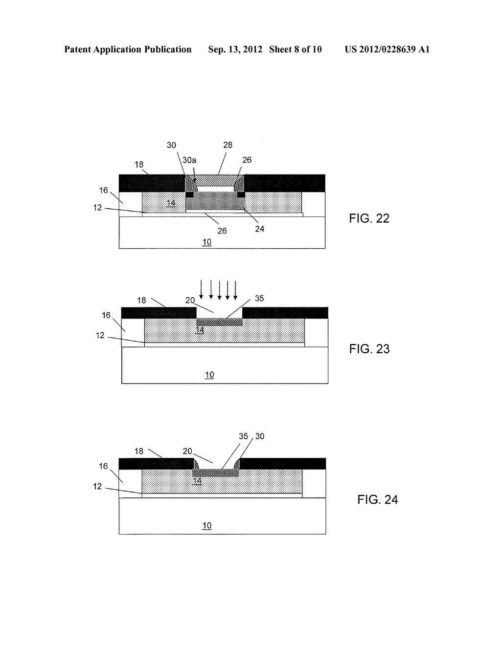 SELF ALIGNED DEVICE WITH ENHANCED STRESS AND METHODS OF MANUFACTURE - diagram, schematic, and image 09