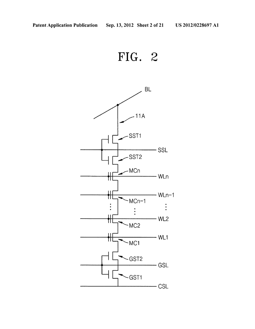 NONVOLATILE MEMORY DEVICE AND METHOD OF MANUFACTURING THE SAME - diagram, schematic, and image 03