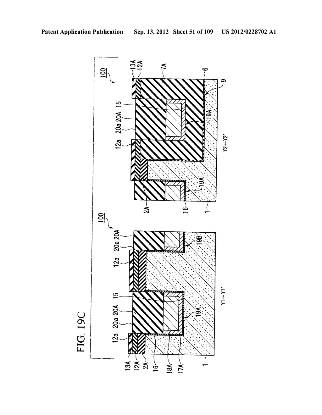 SEMICONDUCTOR DEVICE AND METHOD OF FORMING THE SAME - diagram, schematic, and image 52