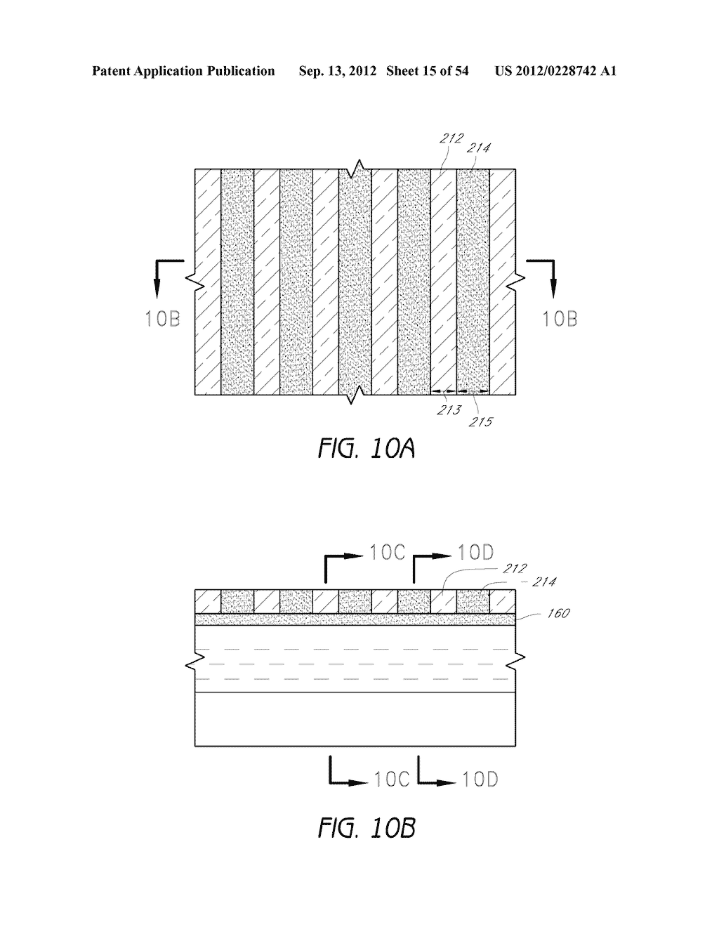 METHODS FOR FORMING ARRAYS OF SMALL, CLOSELY SPACED FEATURES - diagram, schematic, and image 16