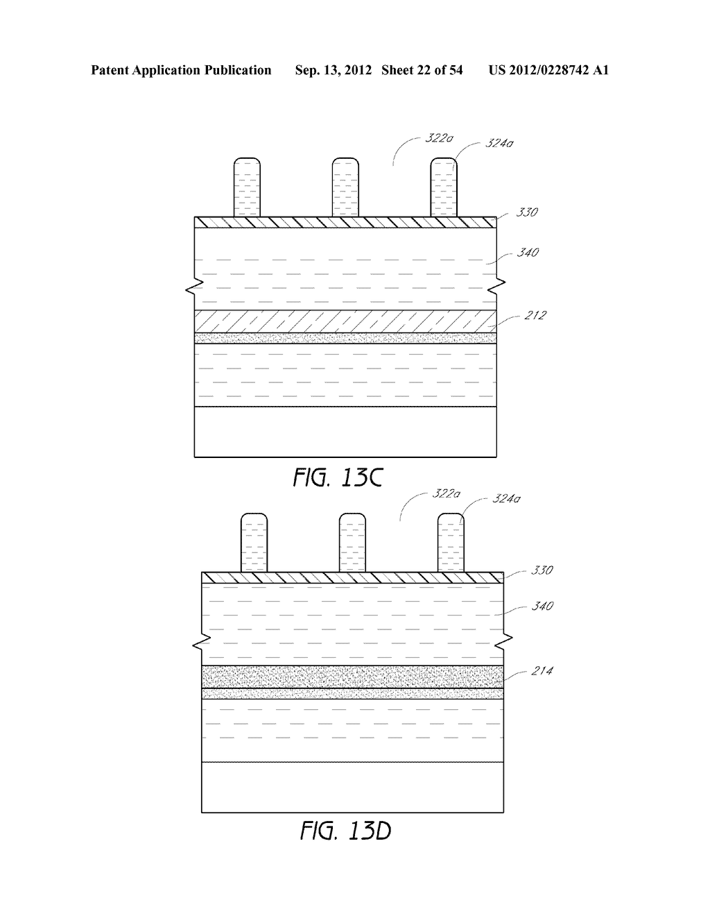 METHODS FOR FORMING ARRAYS OF SMALL, CLOSELY SPACED FEATURES - diagram, schematic, and image 23