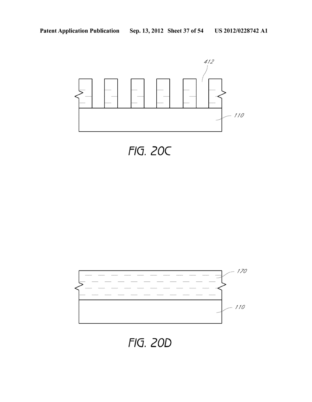 METHODS FOR FORMING ARRAYS OF SMALL, CLOSELY SPACED FEATURES - diagram, schematic, and image 38