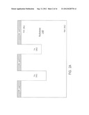 SUBSTRATES WITH THROUGH VIAS WITH CONDUCTIVE FEATURES FOR CONNECTION TO     INTEGRATED CIRCUIT ELEMENTS, AND METHODS FOR FORMING THROUGH VIAS IN     SUBSTRATES diagram and image