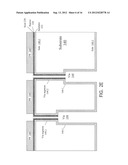 SUBSTRATES WITH THROUGH VIAS WITH CONDUCTIVE FEATURES FOR CONNECTION TO     INTEGRATED CIRCUIT ELEMENTS, AND METHODS FOR FORMING THROUGH VIAS IN     SUBSTRATES diagram and image