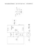 SUBSTRATES WITH THROUGH VIAS WITH CONDUCTIVE FEATURES FOR CONNECTION TO     INTEGRATED CIRCUIT ELEMENTS, AND METHODS FOR FORMING THROUGH VIAS IN     SUBSTRATES diagram and image