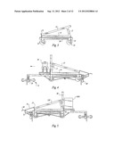 Mobile cart for metal decking sheets diagram and image