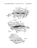 Mobile cart for metal decking sheets diagram and image