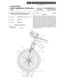 Bicycle Whose Front Wheel Can Be Adjusted To A Deviated Position diagram and image