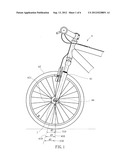 Bicycle Whose Front Wheel Can Be Adjusted To A Deviated Position diagram and image