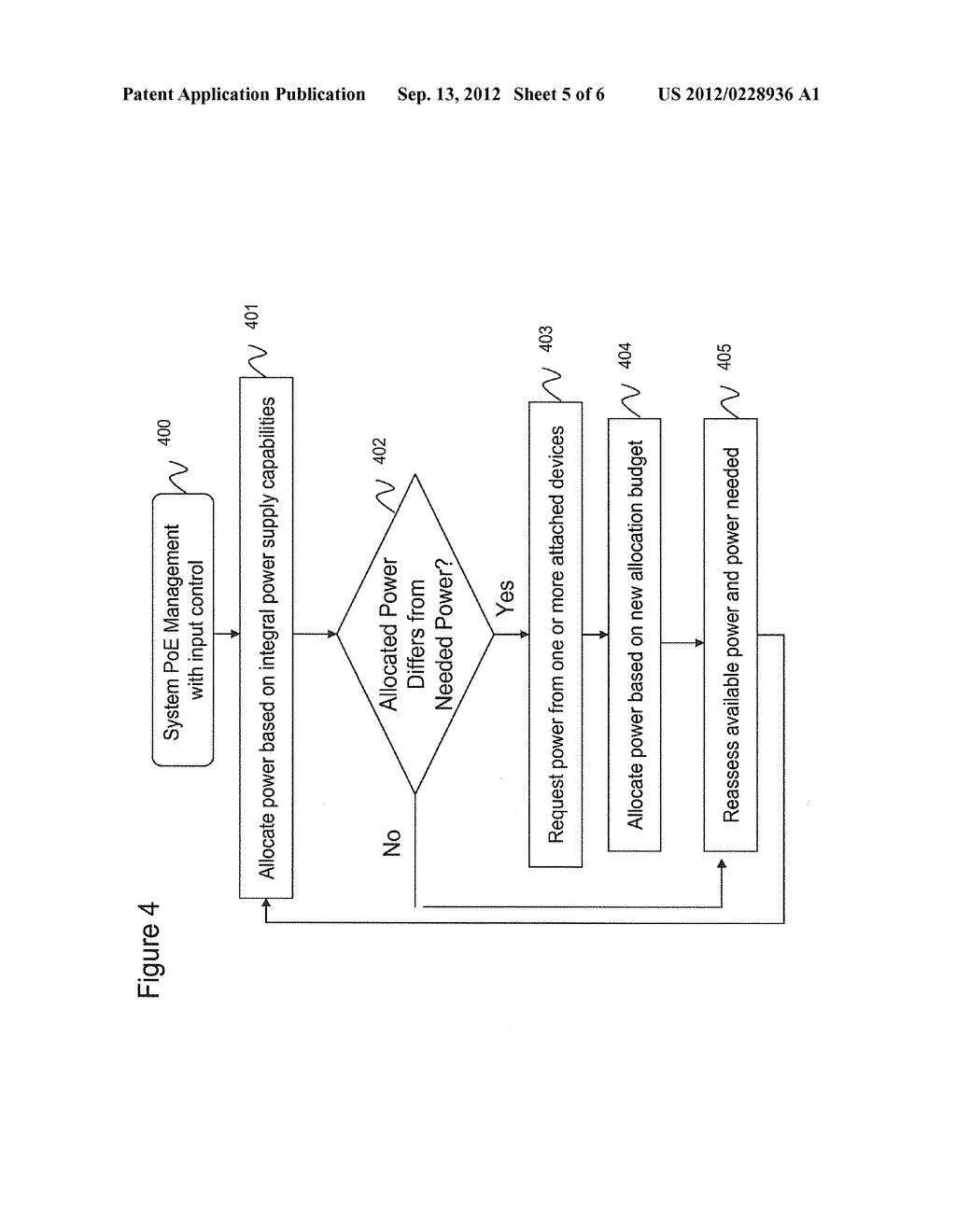 INTELLIGENT POWER MANAGEMENT OF AN INTERMEDIATE NETWORK DEVICE SWITCHING     CIRCUITRY AND POE DELIVERY - diagram, schematic, and image 06