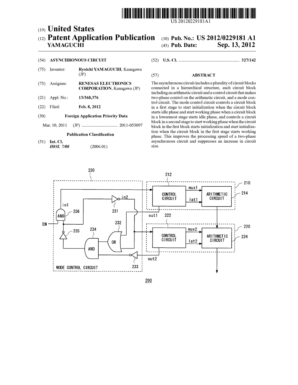 ASYNCHRONOUS CIRCUIT - diagram, schematic, and image 01