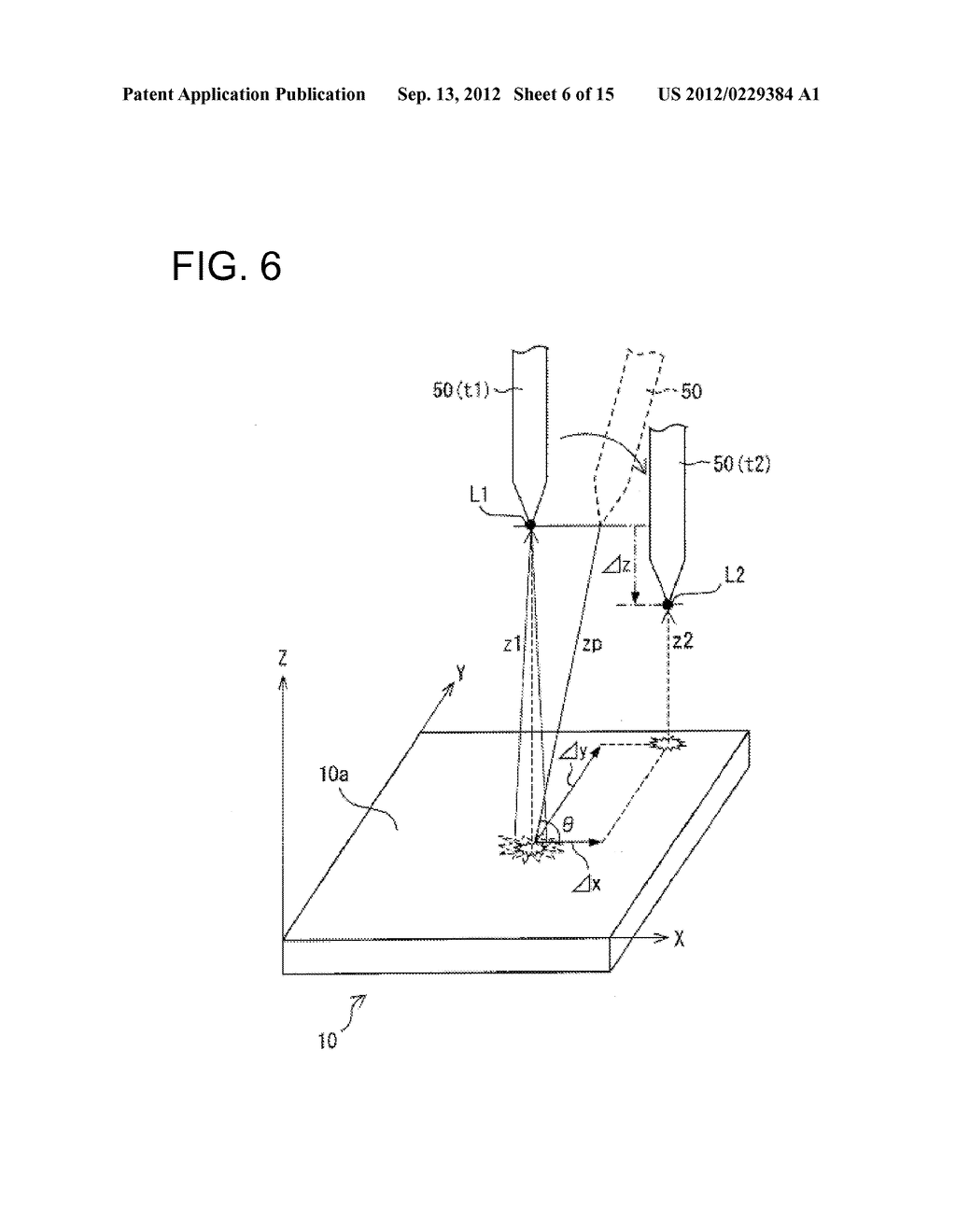 DISPLAY DEVICE WITH LOCATION DETECTION FUNCTION AND INPUT LOCATION     DETECTION SYSTEM - diagram, schematic, and image 07