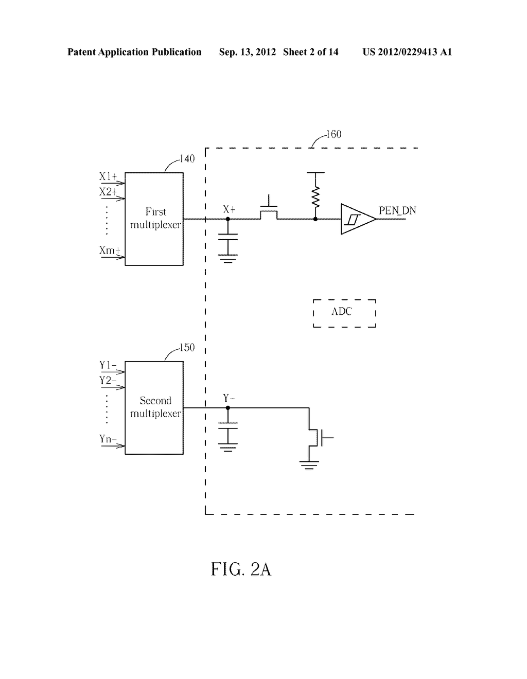 RESISTIVE MULTI-TOUCH DEVICE AND METHOD FOR DETECTING TOUCHED POINTS OF     THE RESISTIVE MULTI-TOUCH DEVICE THEREOF - diagram, schematic, and image 03