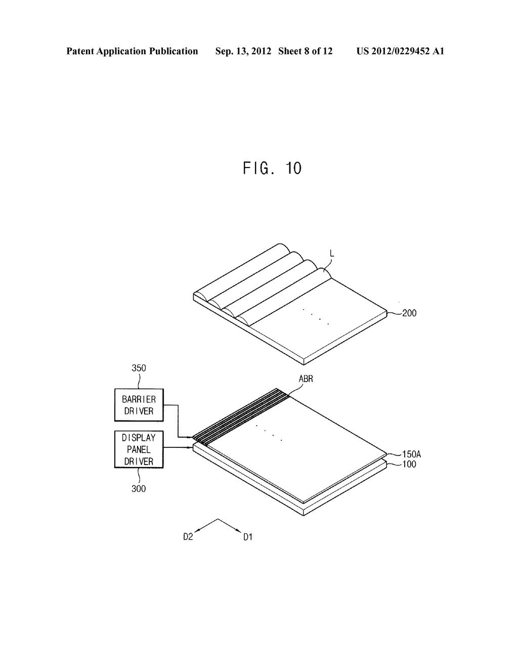 DISPLAY APPARATUS AND METHOD OF DISPLAYING THREE DIMENSIONAL IMAGE USING     THE SAME - diagram, schematic, and image 09