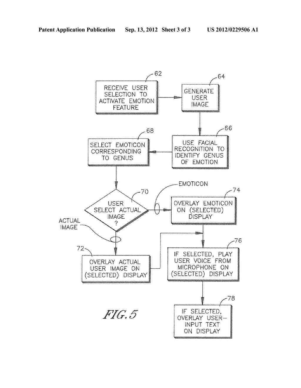 OVERLAYING CAMERA-DERIVED VIEWER EMOTION INDICATION ON VIDEO DISPLAY - diagram, schematic, and image 04