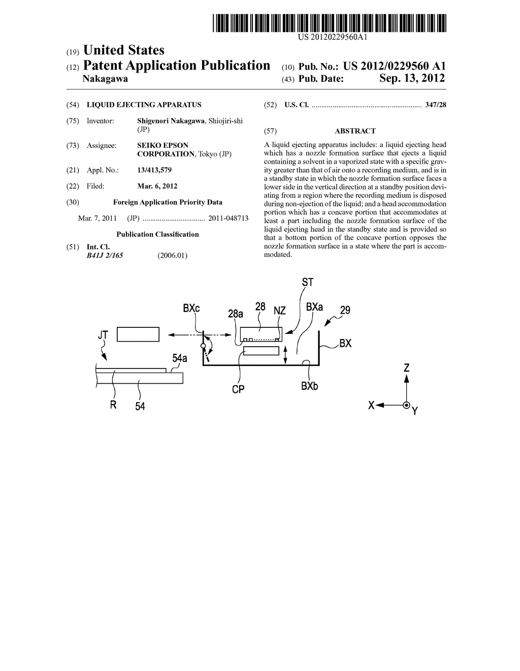 LIQUID EJECTING APPARATUS - diagram, schematic, and image 01