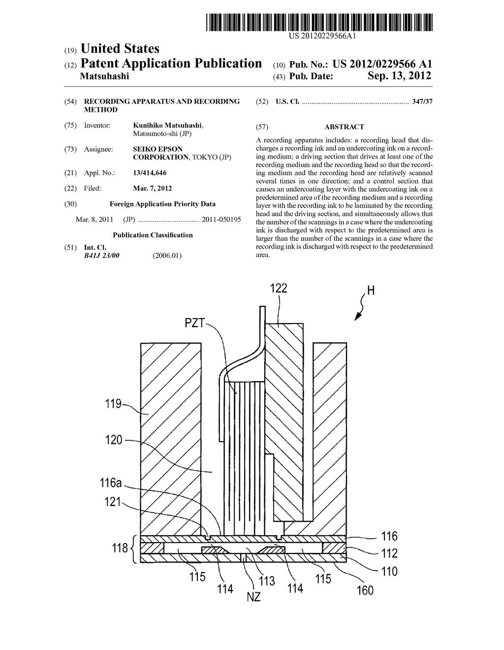 RECORDING APPARATUS AND RECORDING METHOD - diagram, schematic, and image 01