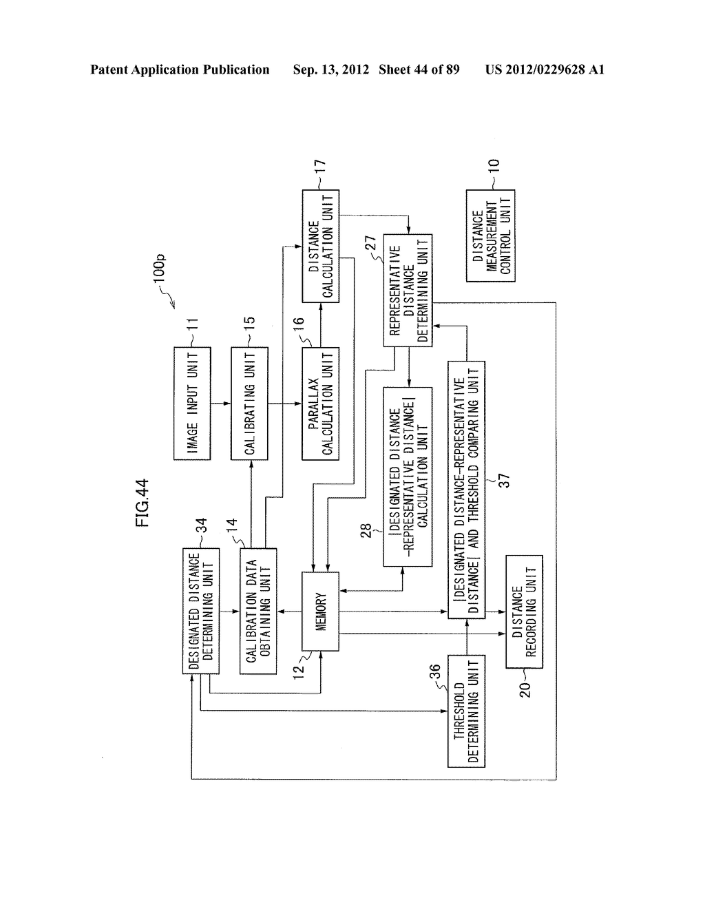 DISTANCE MEASURING APPARATUS, DISTANCE MEASURING METHOD, DISTANCE     MEASURING PROGRAM, DISTANCE MEASURING SYSTEM, AND IMAGE PICKUP APPARATUS - diagram, schematic, and image 45