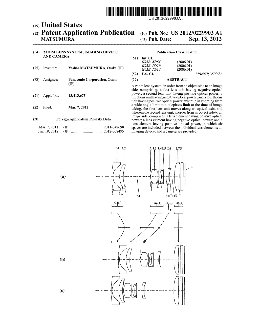 Zoom Lens System, Imaging Device and Camera - diagram, schematic, and image 01