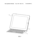 SLIM KEYBOARD WITH A FUNCTION OF A TABLET PERSONAL COMPUTER BRACKET diagram and image