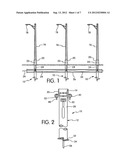 Foundation member with cable theft deterrent device diagram and image