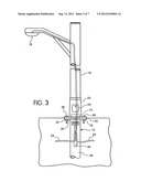 Foundation member with cable theft deterrent device diagram and image